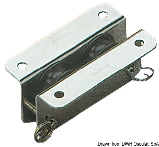 SS recess block 2pulleys 25x8