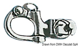 Snap shackle for blocks 12 mm