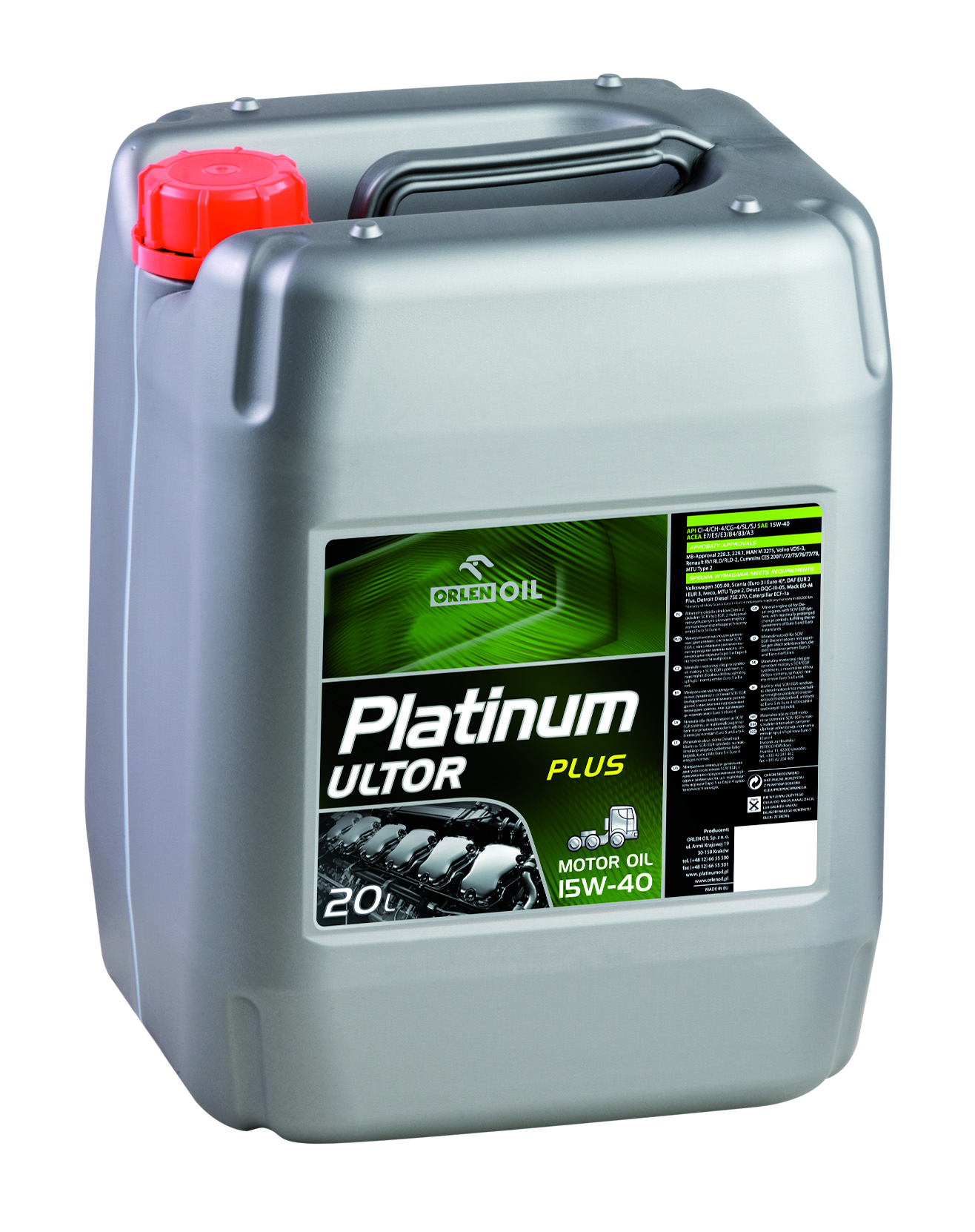 Orlen Oil Platinum Ultor Plus 15W-40 20L VDS-3