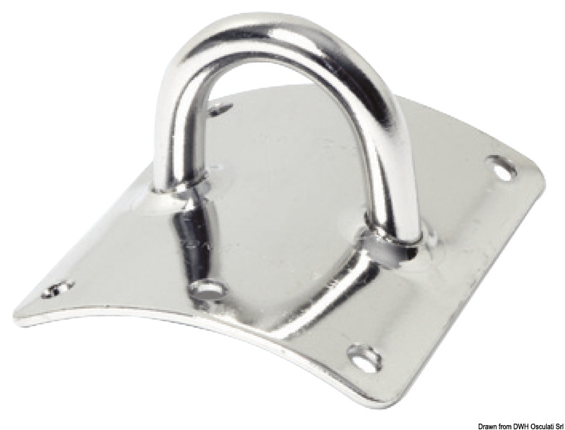 SeaSure SS plate for mast fitting 63x75mm 8 mm