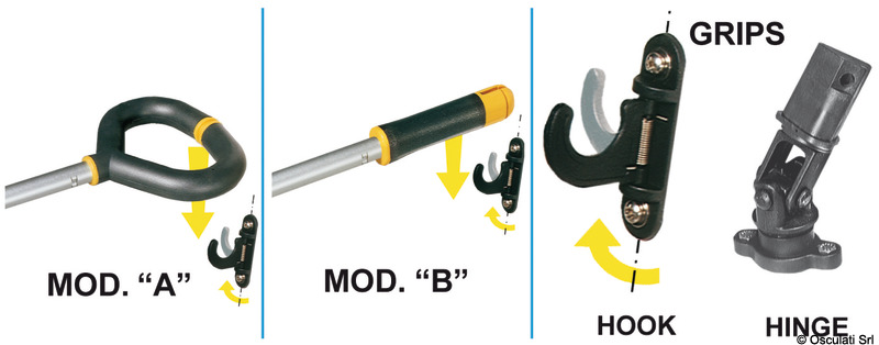 FRIEND tiller extension handle B 585/821 mm