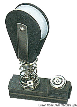 Anodised aluminium trailer w/spring stop