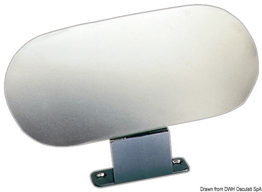 Water-skiing mirror polished chrome-zama 84x184 mm