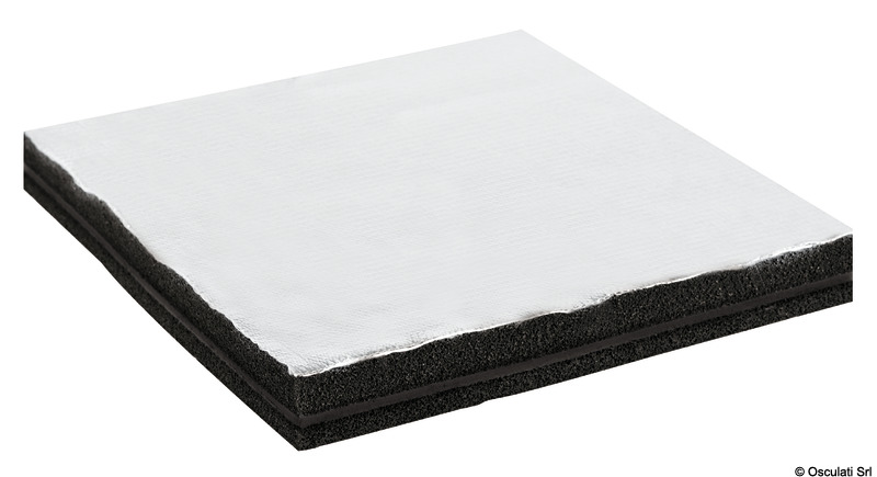 Self-extinguishing panel with white fiberglass fin