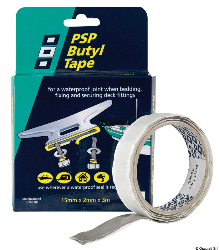 PSP Butyl tape waterproof seal 15mm x 3m grey