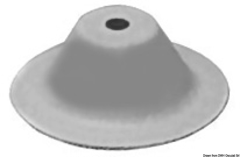 Bimini support 100 mm grey RAL 7035