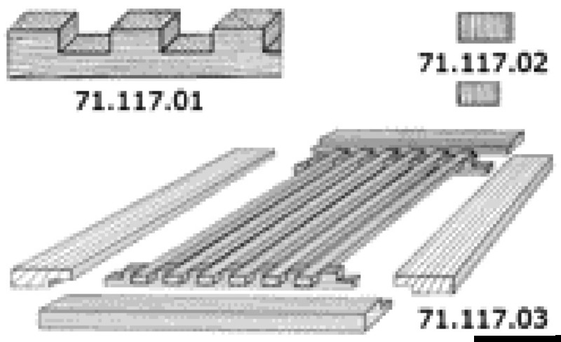 Teak rectangle fillet T039