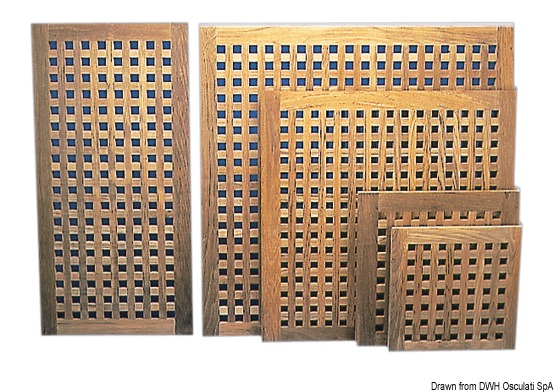 Teak grating 1000x1000 mm