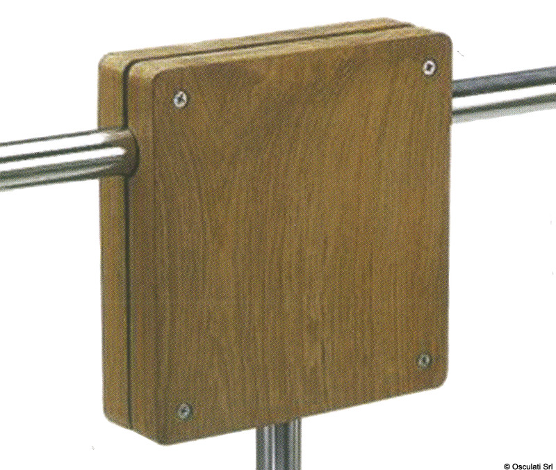 Teak pulpit motor stand 175x175x45 mm