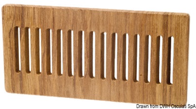 Teak protection front panel 125x250 mm