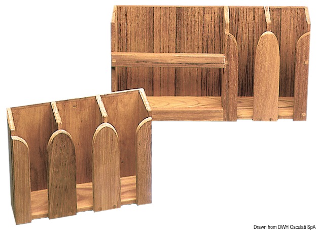 Teak cups rack 312x108x250 mm