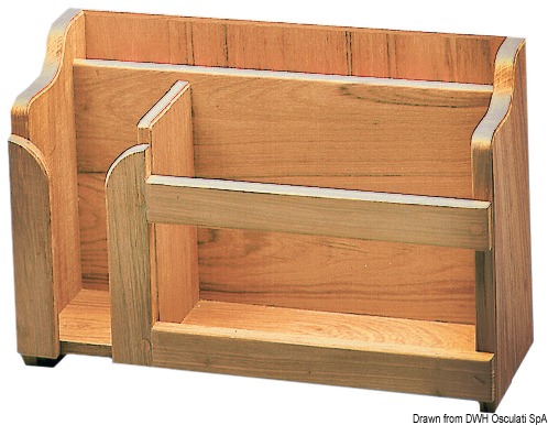 Teak dishes rack 395x152x282 mm