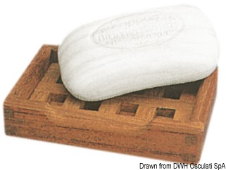 Teak soap dish 120x80x25 mm