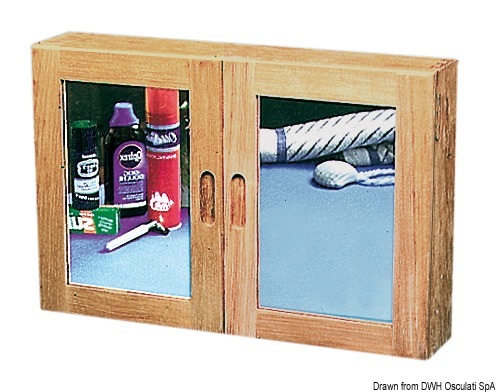 Teak kitchen/toilet cabinet 560x380x110 mm