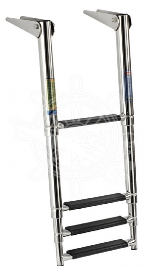 Ladder (4 steps, Telescopic) AISI316 W315mm x 1156mm