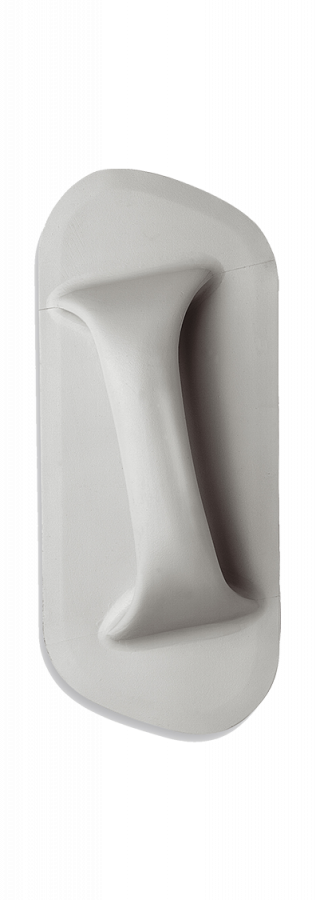 Handle oblique 307 PVC - medium gray 90x220xh32mm