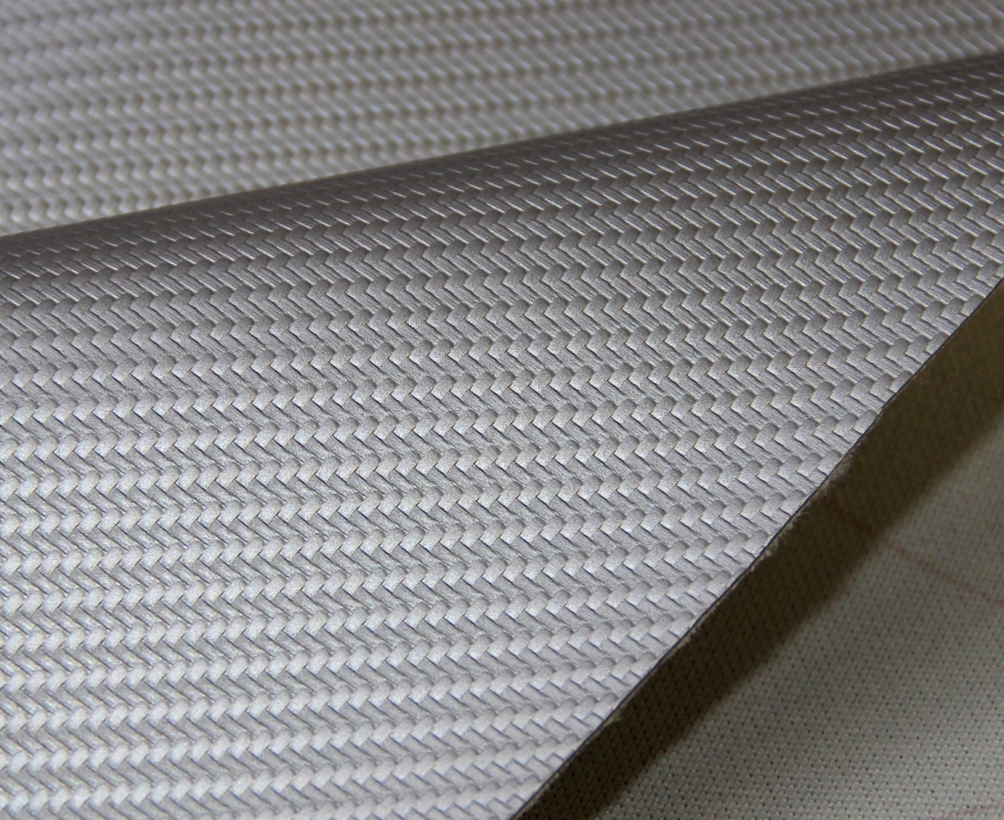 Fabric Carbon Fiber Silver