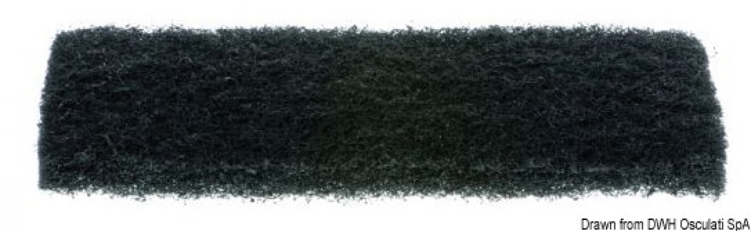 Yachticon abrasive cleaning pad Hard black  260x115mm