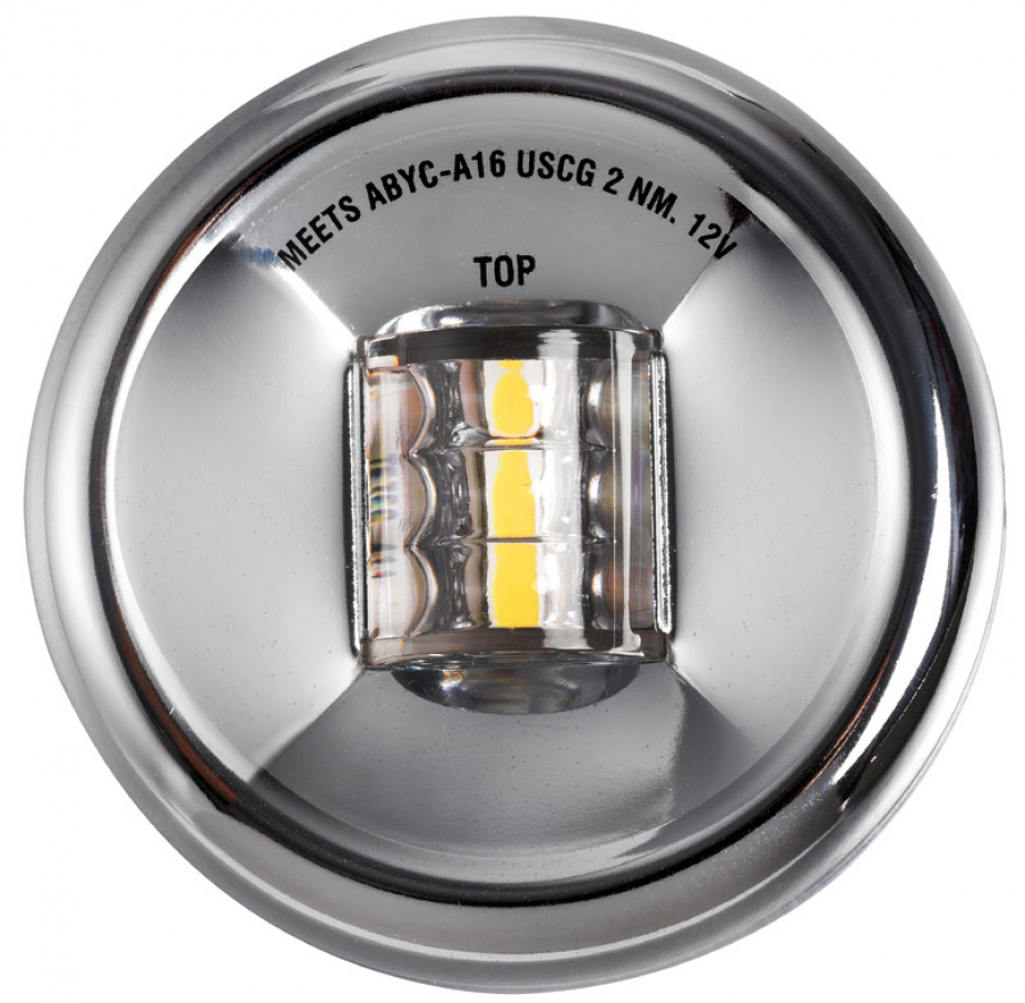 Rear navigation light - chrome