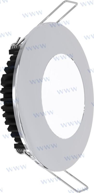 downlight chromed 6 w 600 lum. 6500k 24v