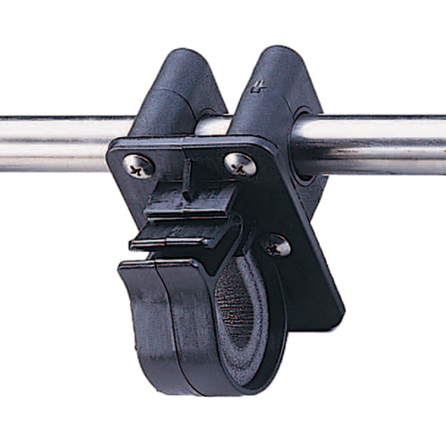 Clamp clip - black, for pipe diameter 22mm - 25mm