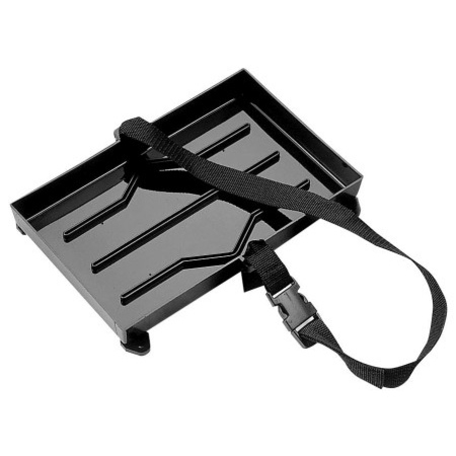 Battery holder 330 x 178 mm black with strap