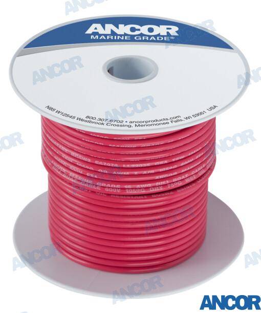 battery cable 6awg (13mm²) red 30m