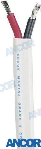 250' duplex cable 18/2 awg (2x0,8mm²) white