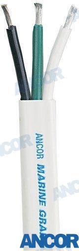 triplex cable 8/3awg (3x8mm²) white, flat 30m