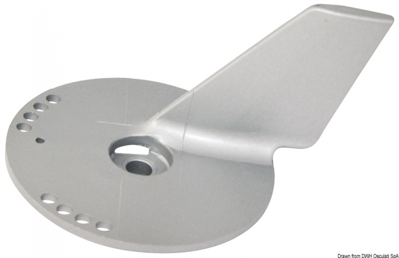 Aluminium fin anode Suzuki DF60-140 with bores d.84mm