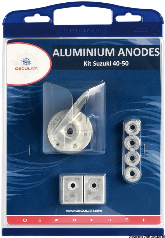 Anode kit Suzuki 40-50 HP magnesium