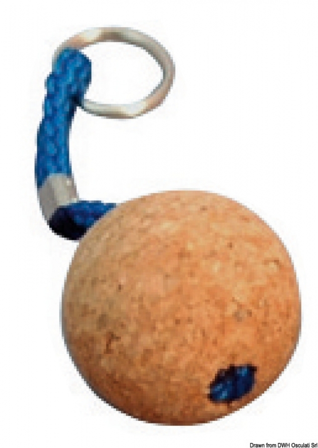 Cork floating keyring 50mm-ball