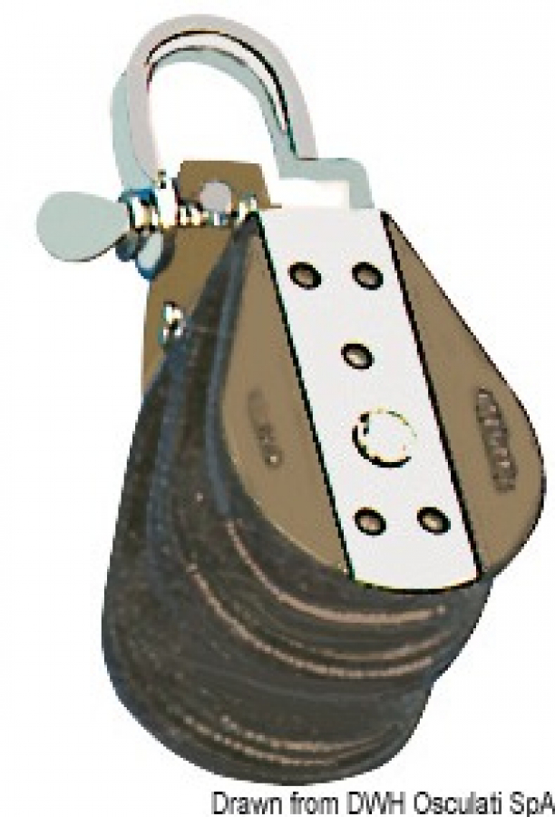 Bloks 2 rullis d10mm L230kg B950kg VIADANA