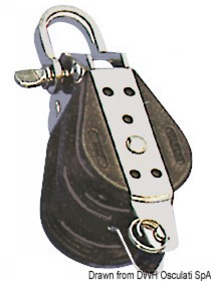 Bloks 2 rullis d12mm L280kg B1000kg VIADANA