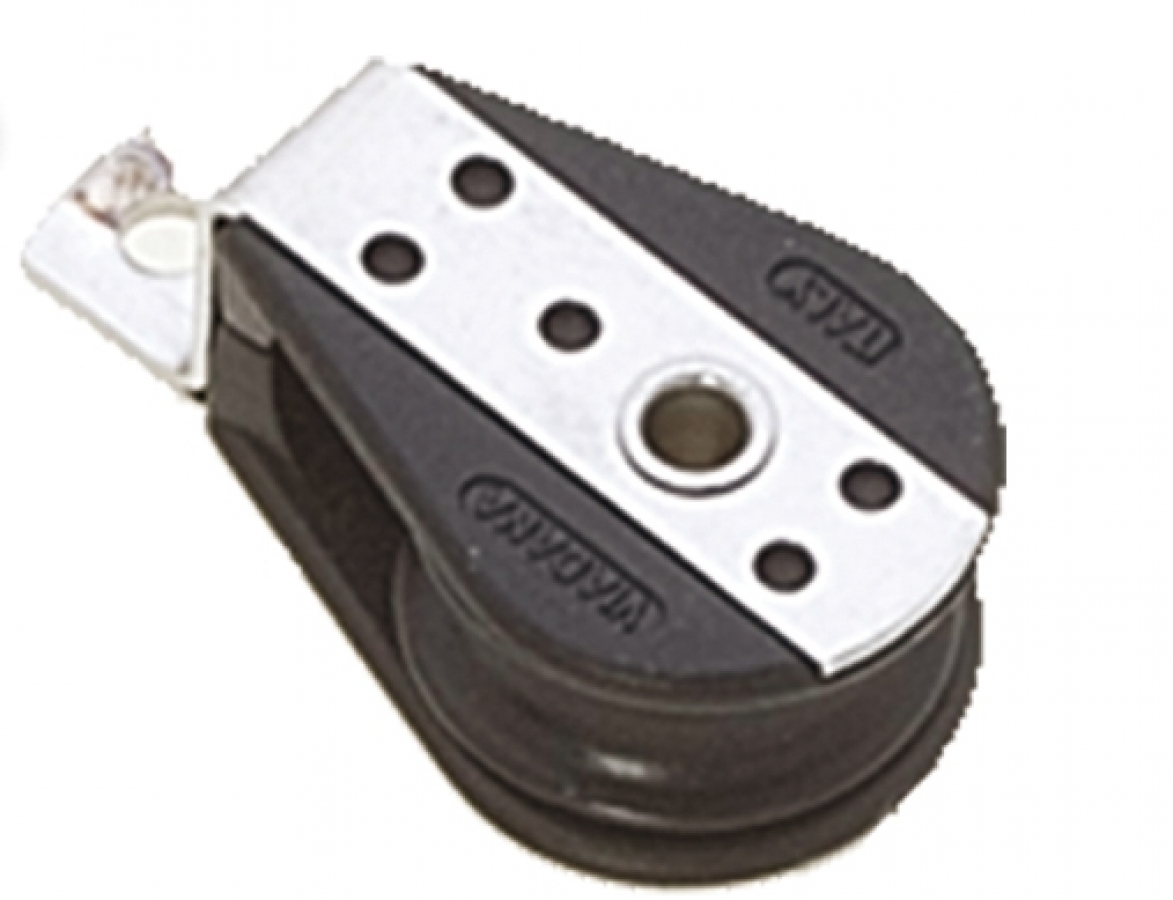 Bloks 22mm, d6mm, 100kg , Maksimālā slodze 700kg, Caurums 4mm