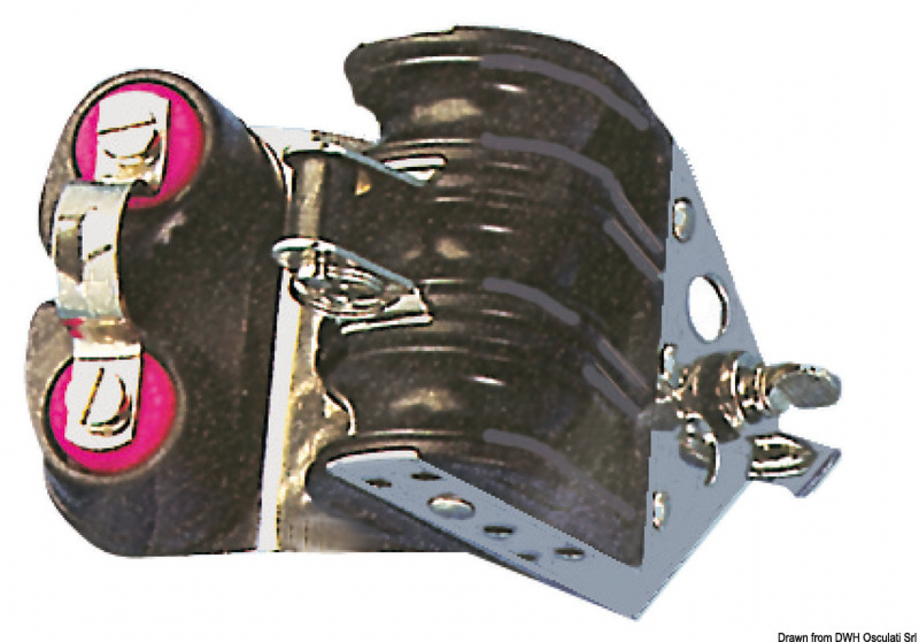 Bloks 3 rulli fiksators d10mm L230kg B950kg VIADANA