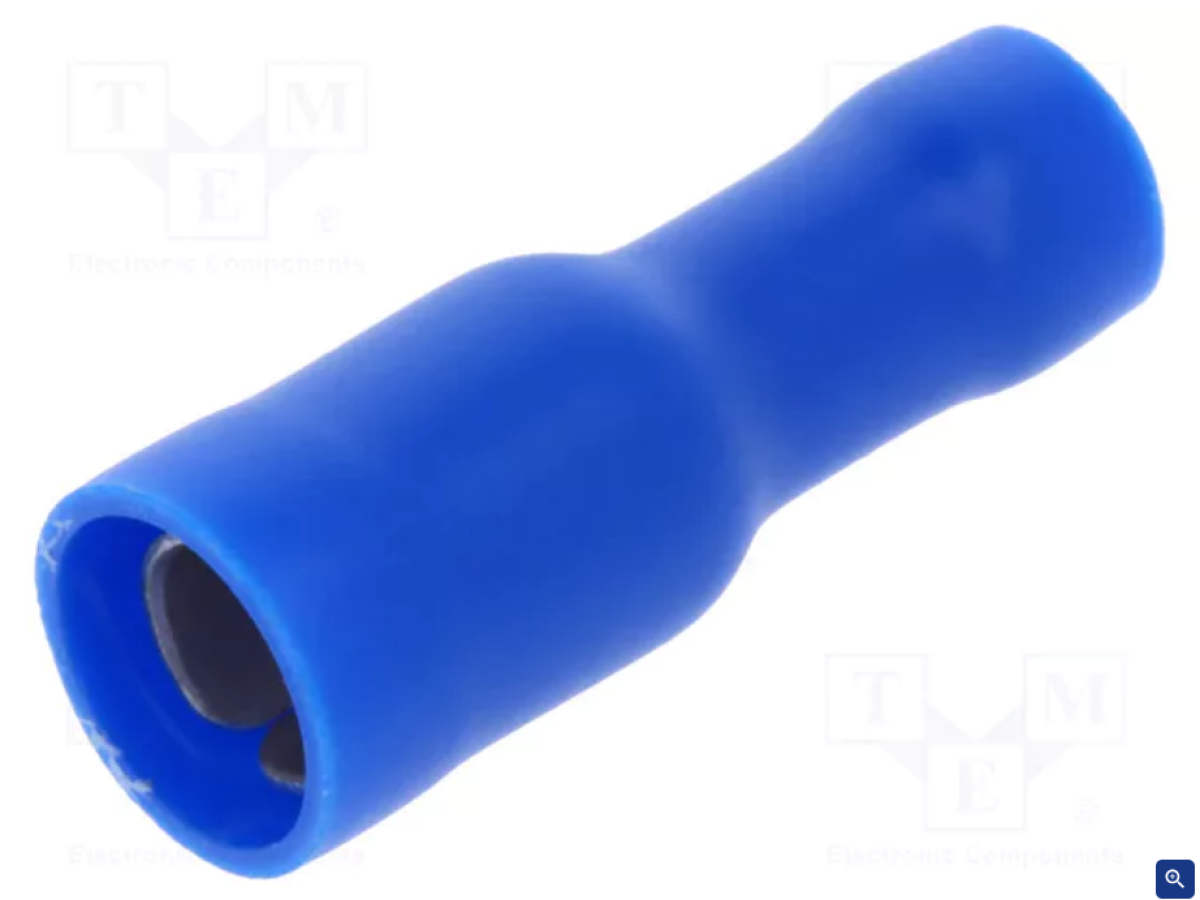 Кабельное сопло - круглый тип - латунь - F D5MM - 1.5-2.5 мм - синий 10шт.