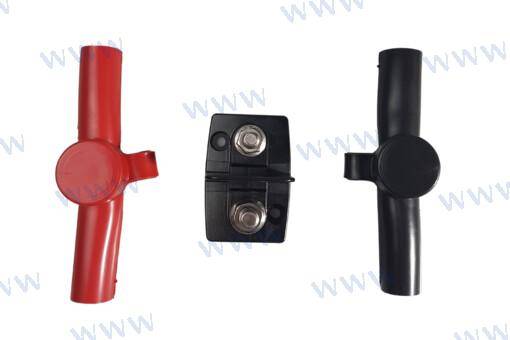 barošanas stabs dubultā 1x5/16 collu 1x3/8 collu ar izolāciju