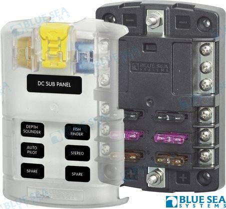 drošinātāju bloks ato 6 ķēdes ar zemi