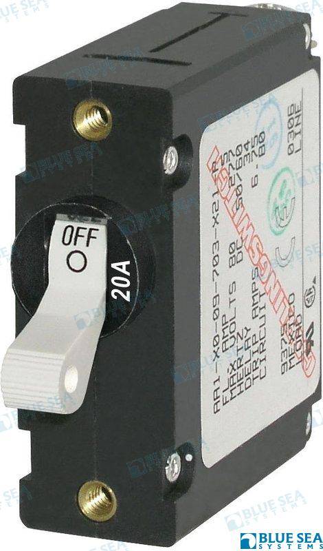circuit breaker aa1 20a white