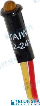 LED amber 11/64in 12vdc