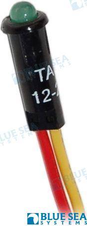 LED green 11/64in 12vdc