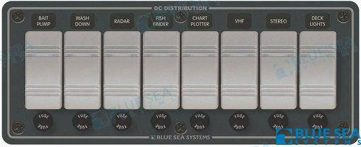 panel waterproof 12vdc 8 positions horizontal