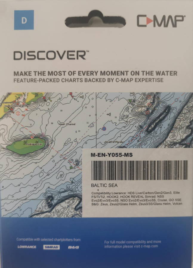 C-MAP MAX-N+ Baltic Sea Continental chart for Lowrance, Simrad, BG