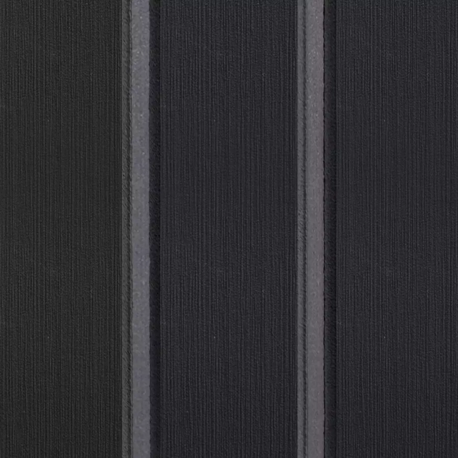 Boat Flooring Comfort Deck - V Grooved EVA/PE - Black/Medium Gray - 2.4mx1.2mxH6mm - 3M Self-Adhesive