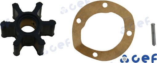 Impeller OEM: Volvo: 21951342, 3586496, 833995, 875583; Westerbeke: 32620, 46622; Johnson Pump: 09-808B, 09-808B-1; Vetus: IMP00601