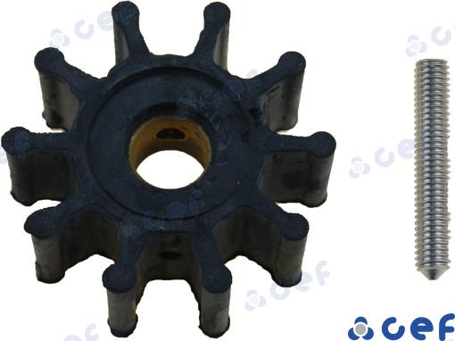 Water pump impeller OEM: Vetus: IMP00701; Nanni: 4.110.M; Jabsco: 18653-0001, 18653-0001-P