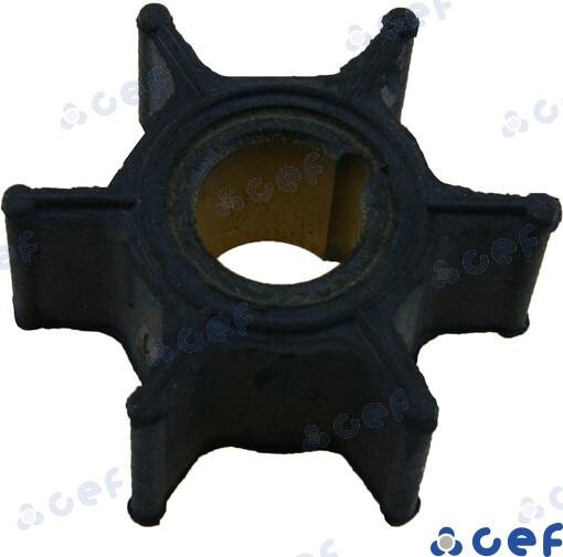 Impeller - Tohatsu (8/9.8Hp) OEM: Mercruiser: 47-436065-2; Parsun: F8-04000200; Tohatsu: 3B2-65021-1, 3B2-65021-1M