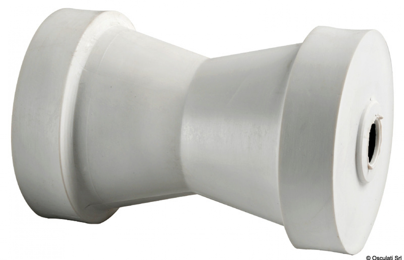 Central roller, white 130 mm Ø 80 mm