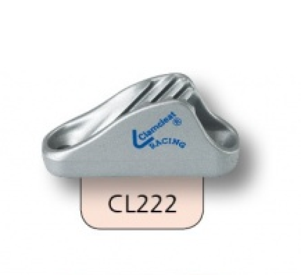 Clam cleat CL222 SB Aluminium D.3-6mm